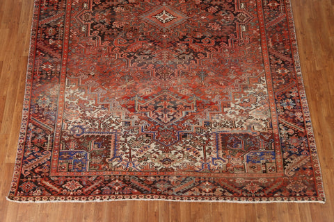 Geometric Wool Heriz Persian Area Rug 8x12