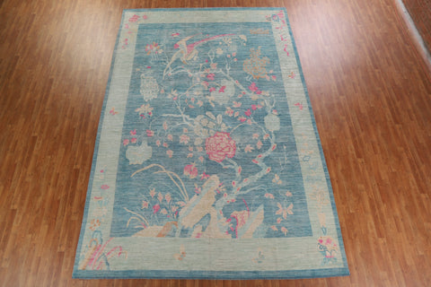 Vegetable Dye Art Deco Oriental Area Rug 10x14