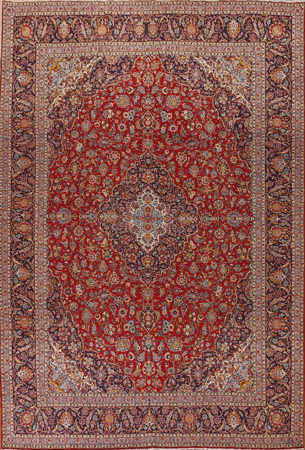 Traditional Kashan Persian Area Rug 10x13