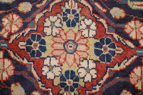 Floral Sarouk Persian Runner Rug 4x11