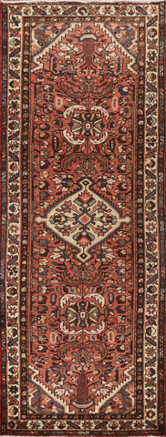 Vintage Hamedan Persian Runner Rug 4x11