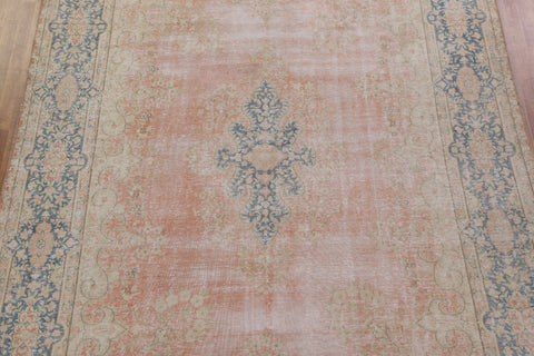 Distressed Kerman Persian Area Rug 10x13