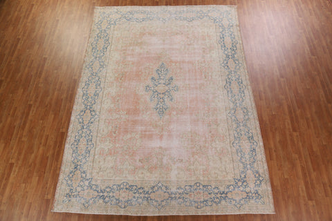 Distressed Kerman Persian Area Rug 10x13