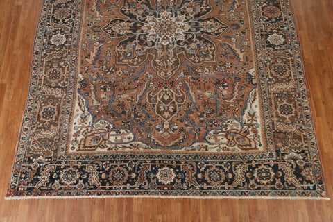 Vintage Heriz Persian Area Rug 9x12