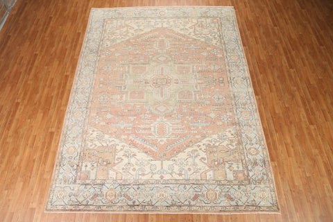 Vegetable Dye Heriz Serapi Persian Area Rug 9x12