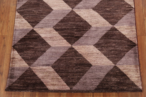 Geometric Gabbeh Kashkoli Runner Rug 3x10