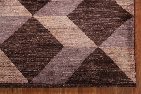 Geometric Gabbeh Kashkoli Runner Rug 3x10