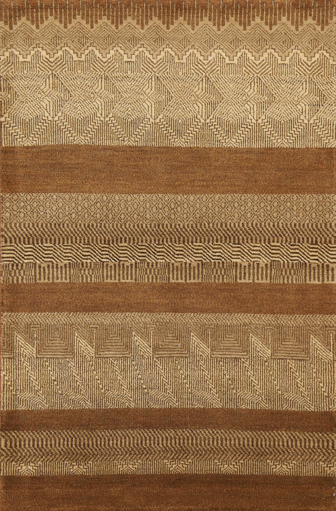 Striped Gabbeh Kashkoli Area Rug 4x6