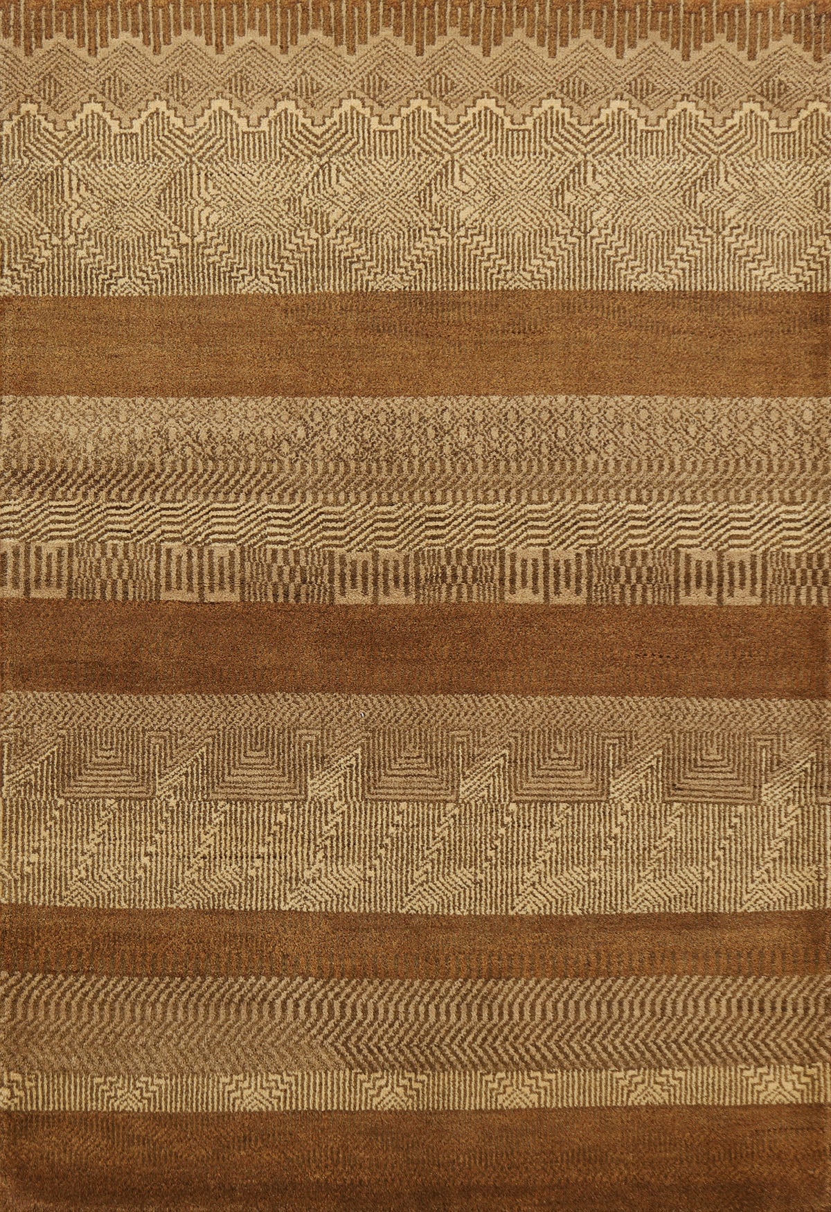 Striped Gabbeh Kashkoli Area Rug 4x6