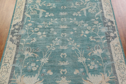 Vegetable Dye Oushak Turkish Area Rug 10x14