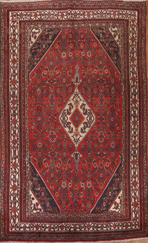 Geometric Hamedan Persian Area Rug 7x10