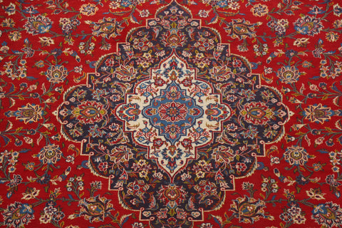 Traditional Kashan Persian Large Rug 10x14