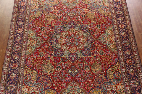 Vintage Floral Tabriz Persian Area Rug 10x13