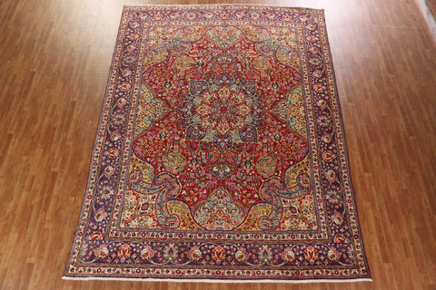 Vintage Floral Tabriz Persian Area Rug 10x13