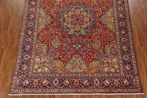 Vintage Floral Tabriz Persian Area Rug 10x13