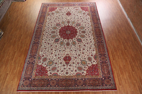 Vegetable Dye Tabriz Persian Large Rug 12x18