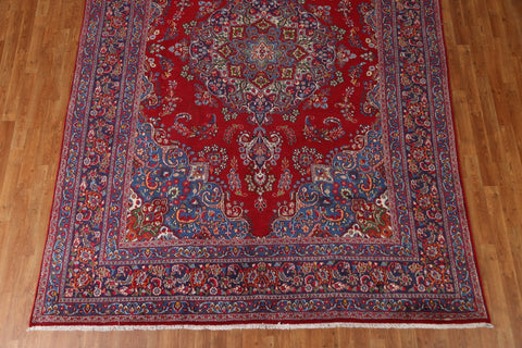 Vintage Wool Mashad Persian Area Rug 8x11