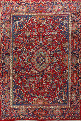 Traditional Kashan Persian Area Rug 10x13