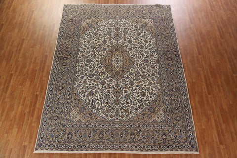 Handmade Wool Kashan Persian Area Rug 10x13