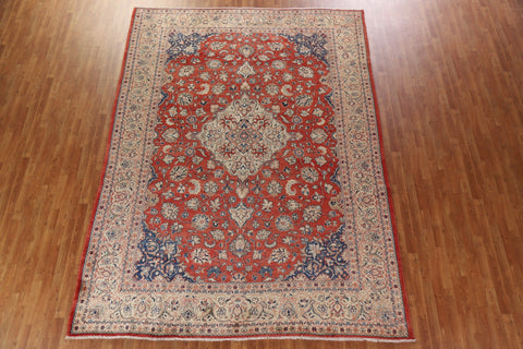 Vintage Wool Sarouk Persian Area Rug 9x12