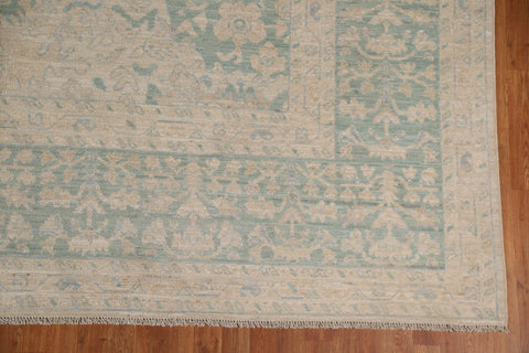 Vegetable Dye Muted Oushak Turkish Large Rug 10x14