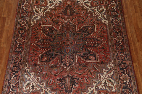 Geometric Heriz Persian Area Rug 7x9