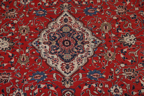 Floral Red Sarouk Persian Area Rug 10x13