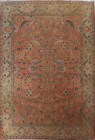 Antique Vegetable Dye Tabriz Persian Area Rug 10x13