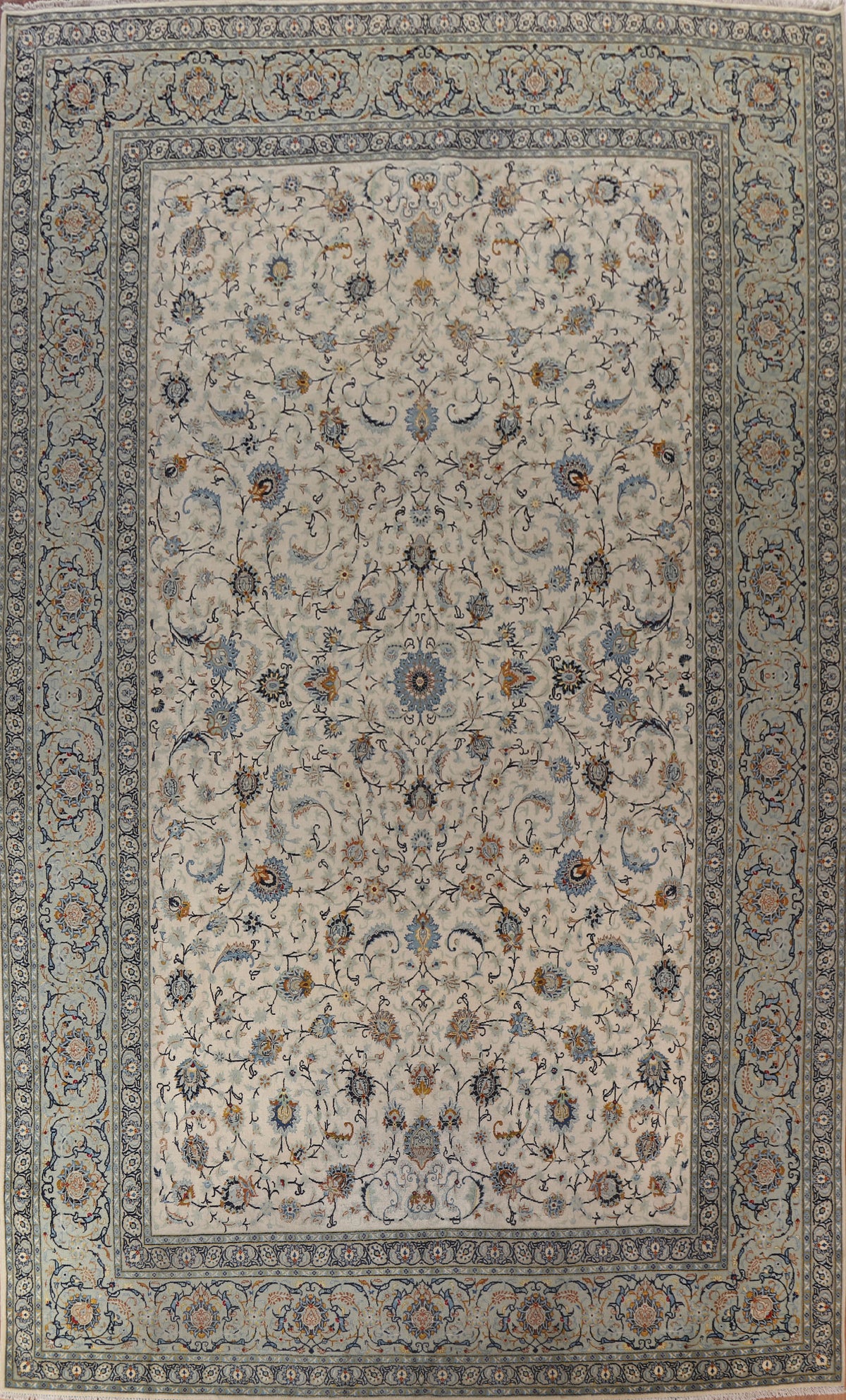 Vegetable Dye Kashan Persian Large Rug 11x17