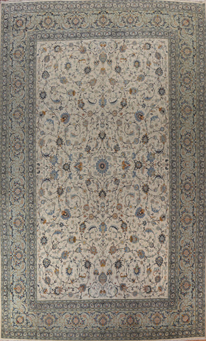 Vegetable Dye Kashan Persian Large Rug 11x17