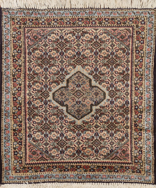 Geometric Turkoman Persian Square Rug 3x3