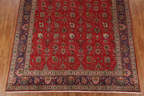 All-Over Floral Tabriz Persian Area Rug 10x13