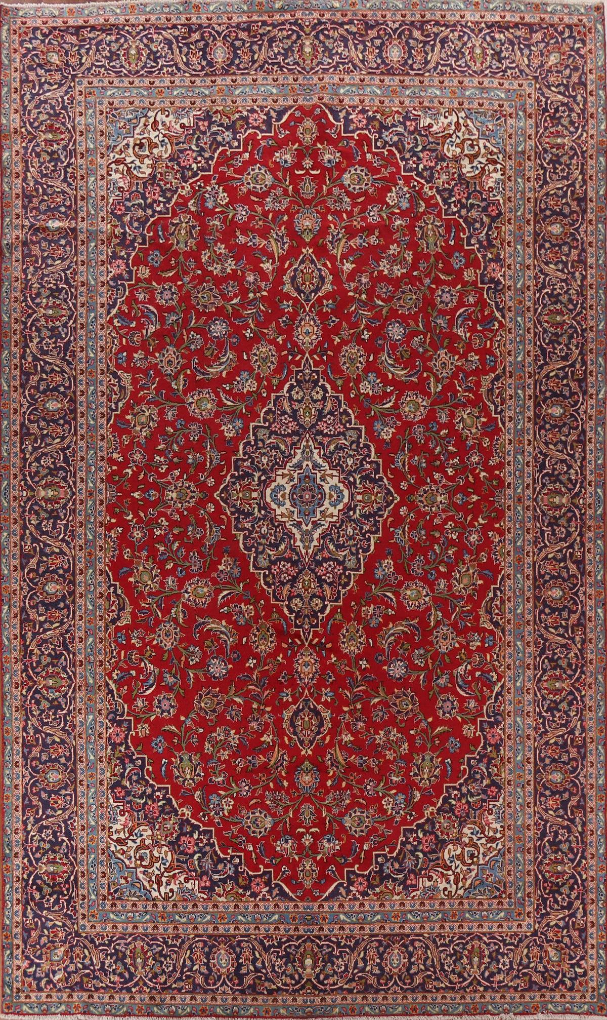 Traditional Kashan Persian Area Rug 9x14