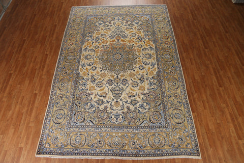 Floral Ivory Najafabad Persian Area Rug 9x13