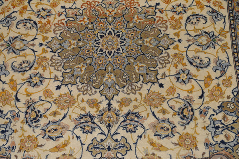 Floral Ivory Najafabad Persian Area Rug 9x13