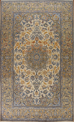 Floral Ivory Najafabad Persian Area Rug 9x13