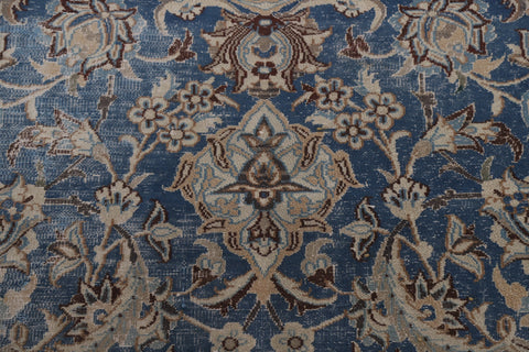 Navy Blue Nain Persian Area Rug 6x9