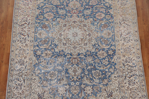 Navy Blue Nain Persian Area Rug 6x9