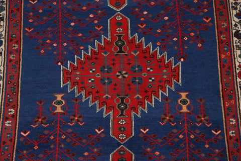 Tribal Blue Sirjan Persian Area Rug 5x9