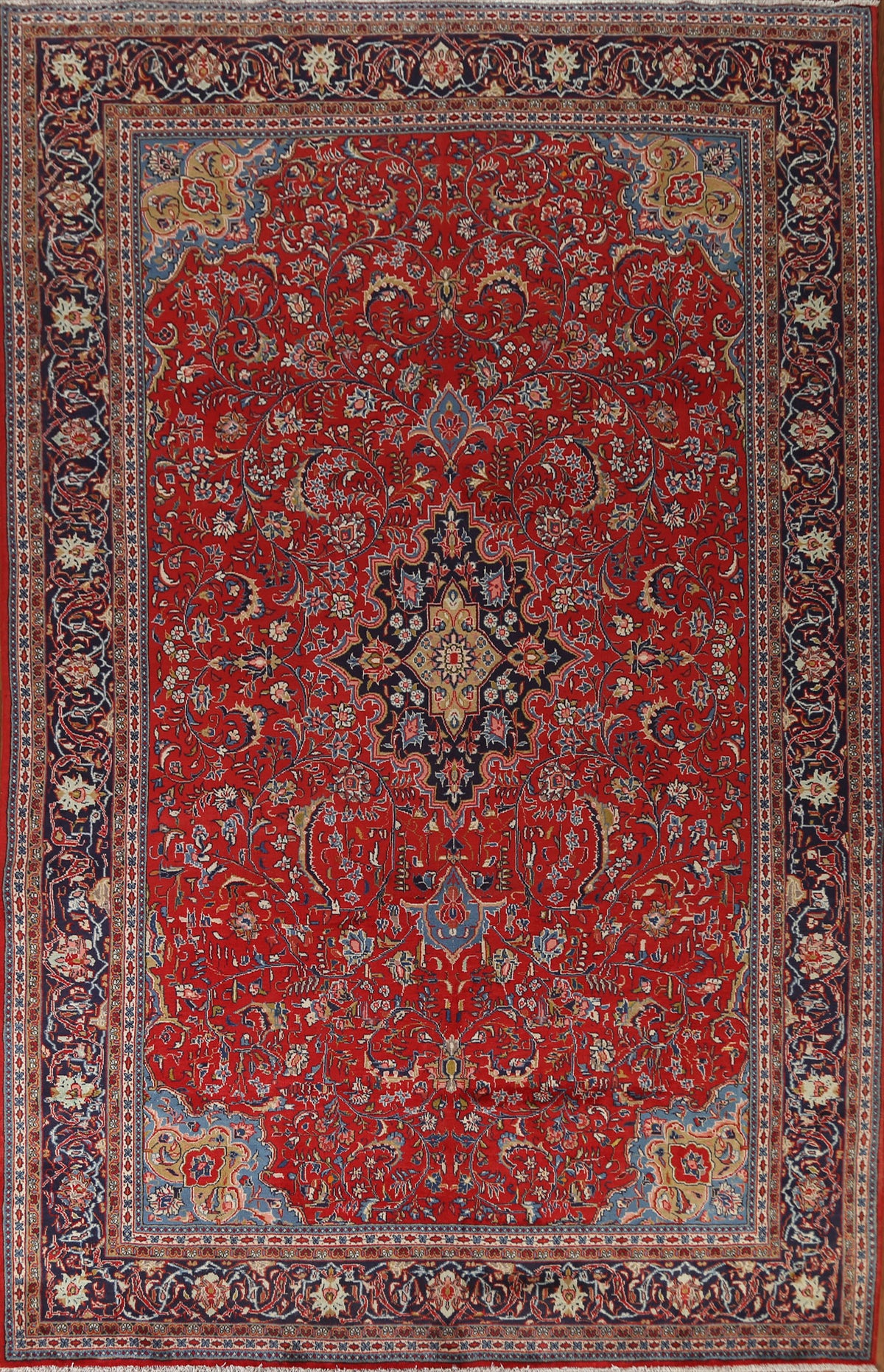 Floral Red Sarouk Persian Area Rug 8x12