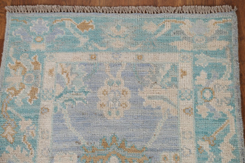 Handmade Oushak Turkish Wool Rug 2x3