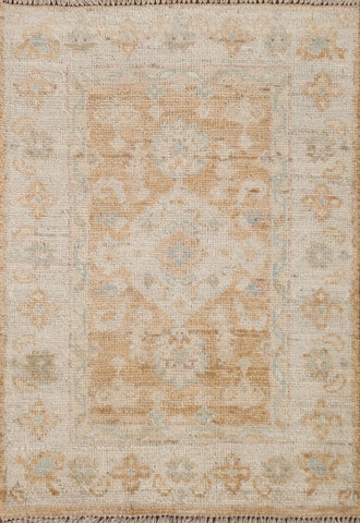 Geometric Oushak Turkish Rug 2x3