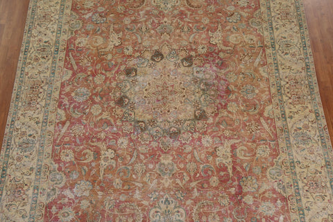 Distressed Tabriz Persian Area Rug 9x13