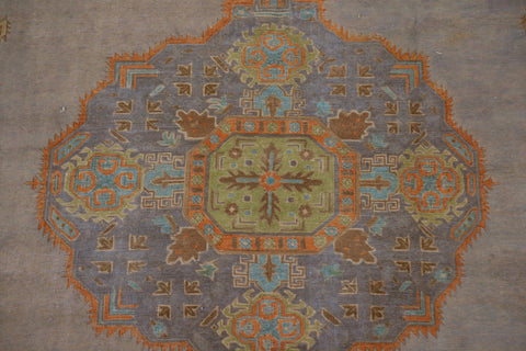 Distressed Over-Dyed Tabriz Persian Area Rug 9x12