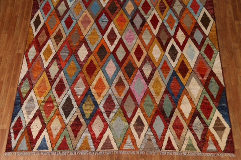 Trellis Wool Moroccan Area Rug 8x10