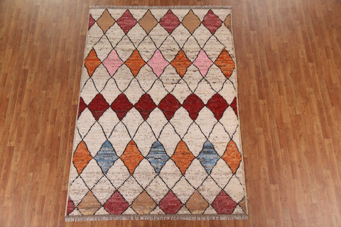 Trellis Moroccan Wool Area Rug 6x9