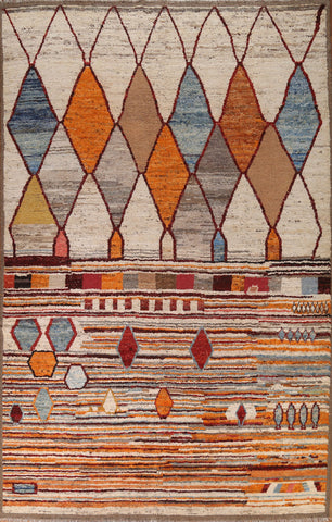 Geometric Moroccan Area Rug 9x12