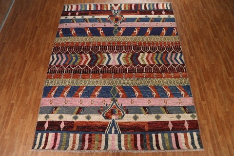 Striped Moroccan Area Rug 9x12