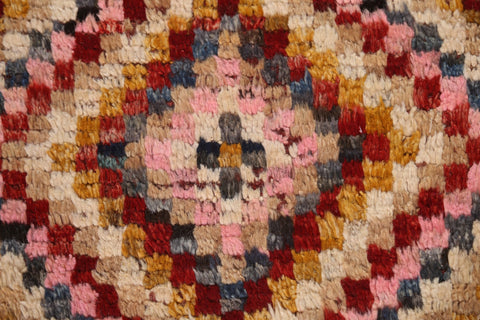 Geometric Moroccan Wool Runner Rug 3x10