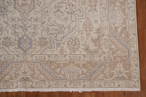 Distressed Wool Tabriz Persian Area Rug 6x10